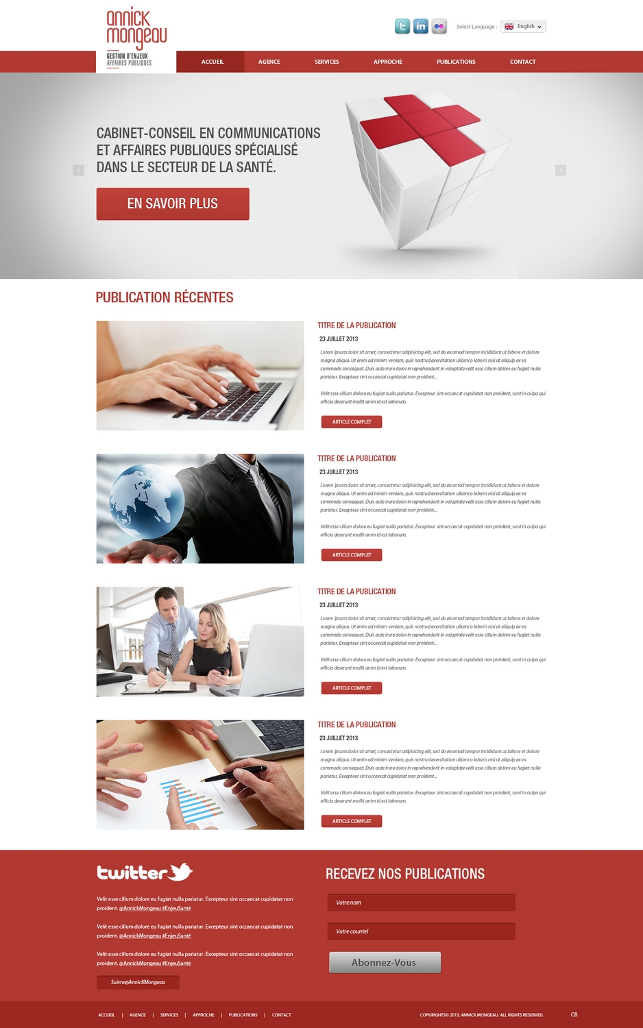 Web Design by pb for Agence numérique Hoffman | Design #2184452