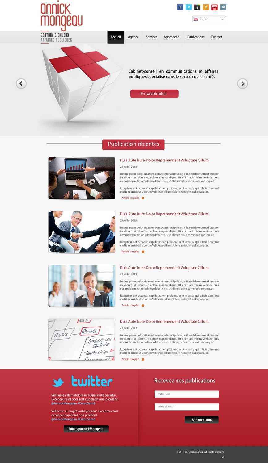 Web Design by pb for Agence numérique Hoffman | Design: #2189499