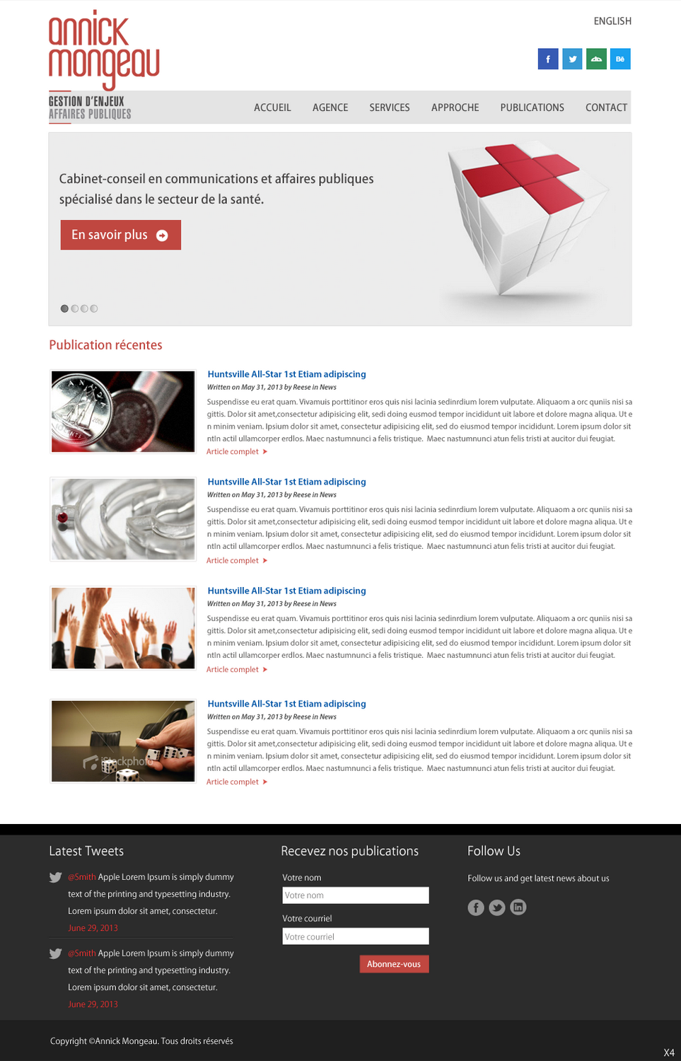 Web Design by pb for Agence numérique Hoffman | Design #2194634