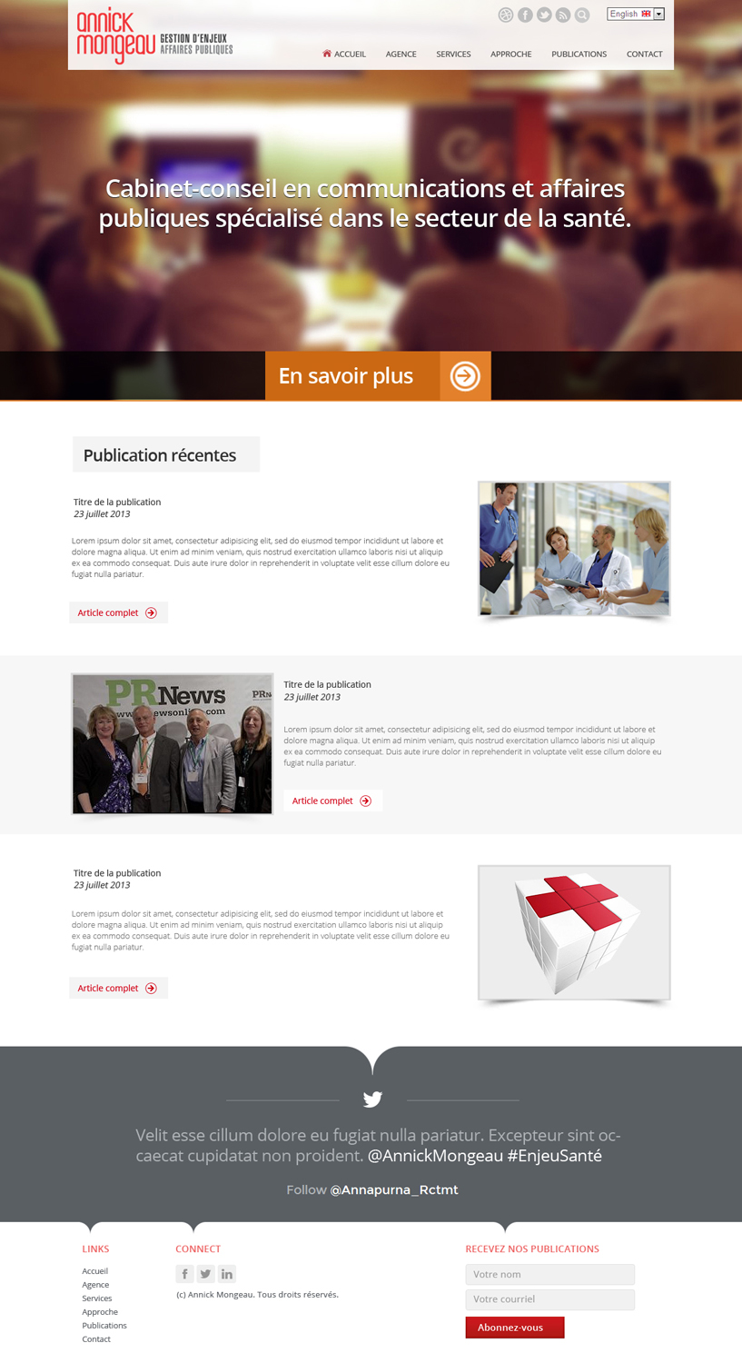 Web Design by OM for Agence numérique Hoffman | Design #2209670