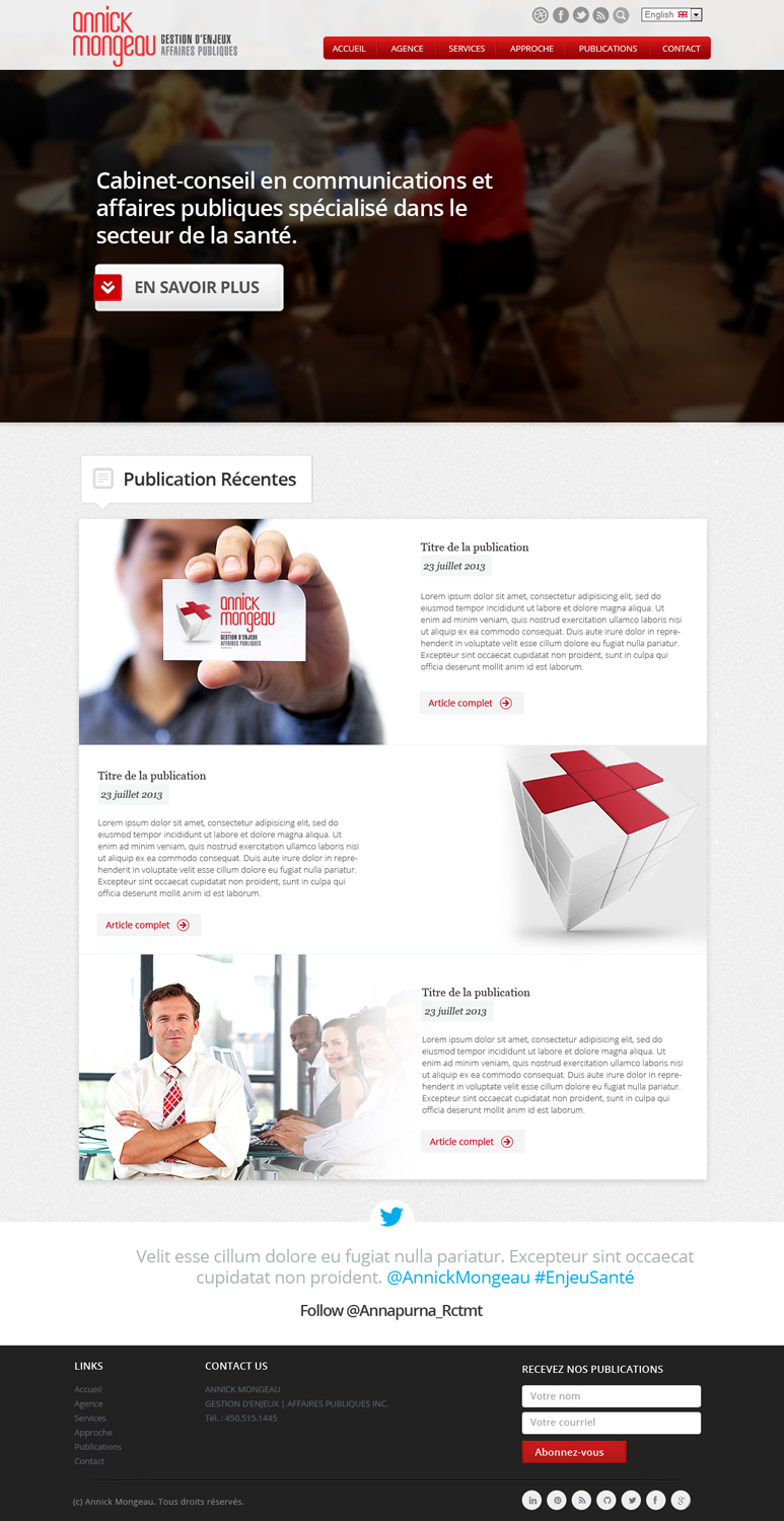 Web Design by OM for Agence numérique Hoffman | Design #2209673