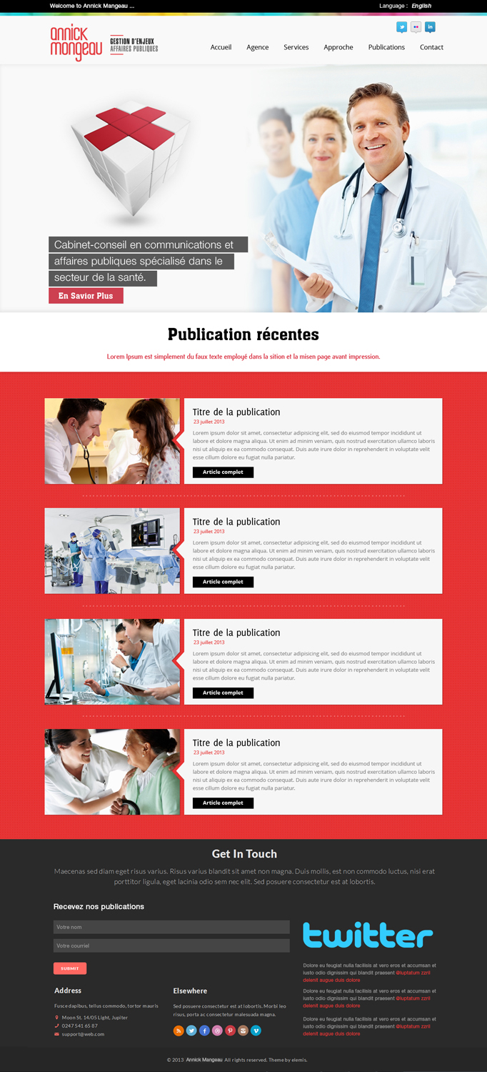 Web Design by OM for Agence numérique Hoffman | Design #2209735
