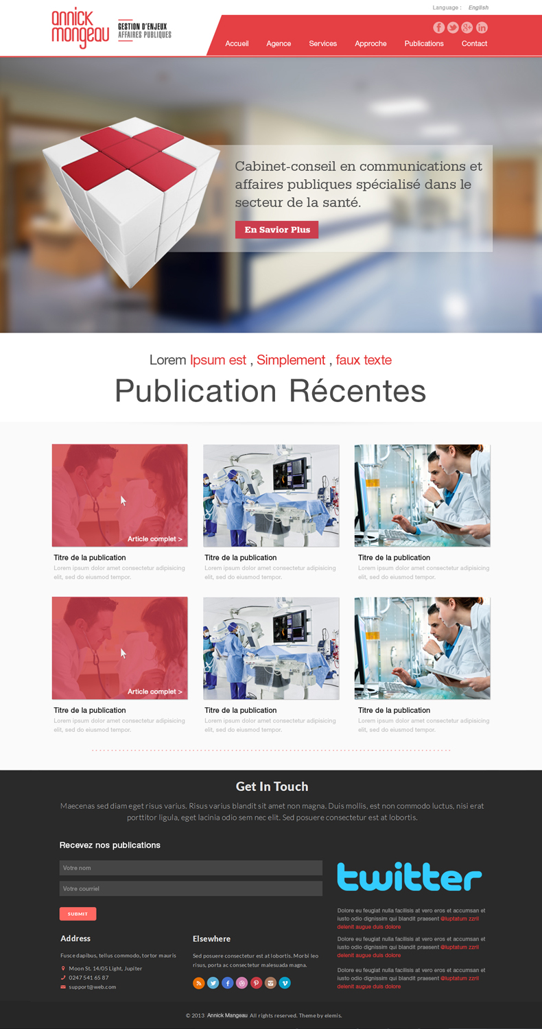 Web Design by OM for Agence numérique Hoffman | Design #2209737