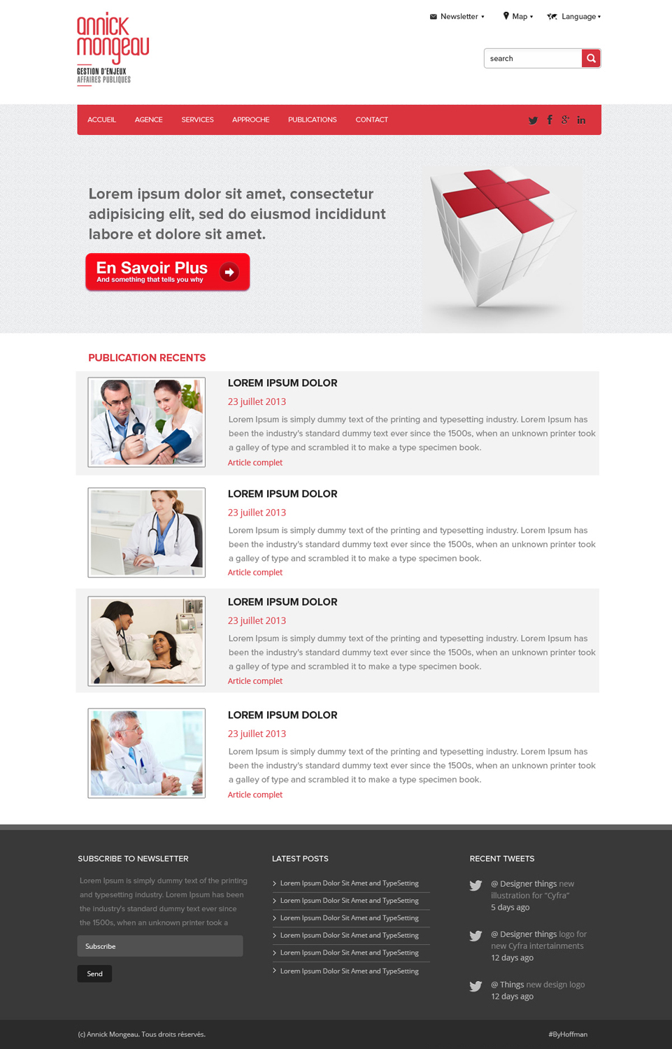 Web Design by OM for Agence numérique Hoffman | Design #2209744