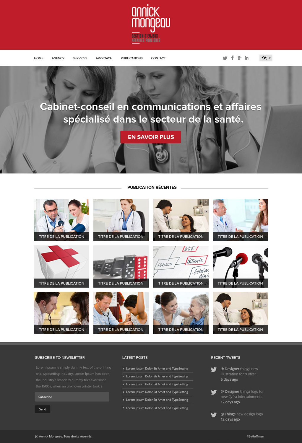 Web Design by OM for Agence numérique Hoffman | Design #2209748