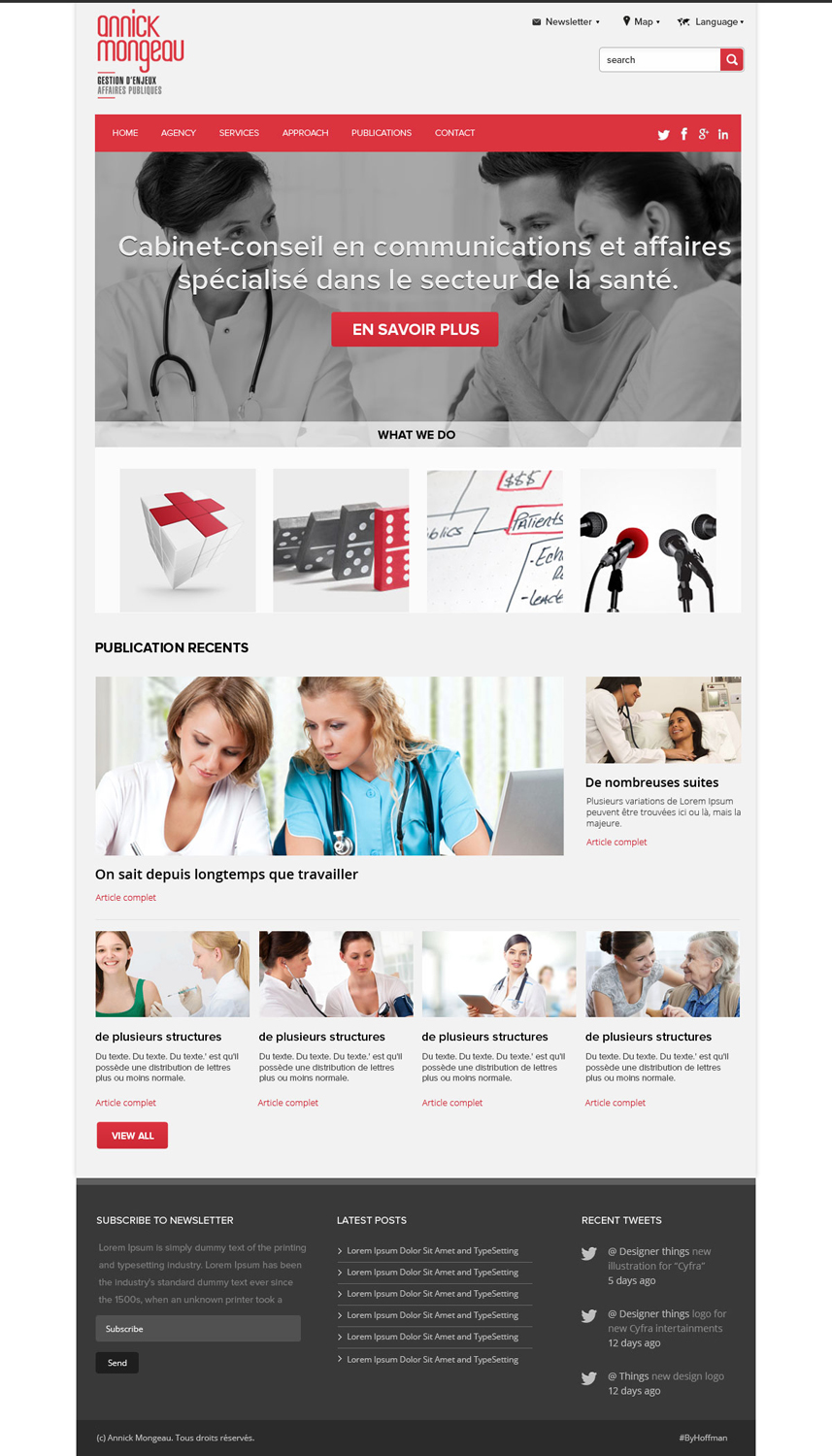 Web Design by OM for Agence numérique Hoffman | Design #2209749