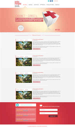 Web Design by J.B designer for Agence numérique Hoffman | Design #2226817