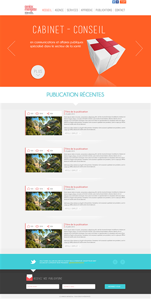 Web Design by J.B designer for Agence numérique Hoffman | Design: #2246392