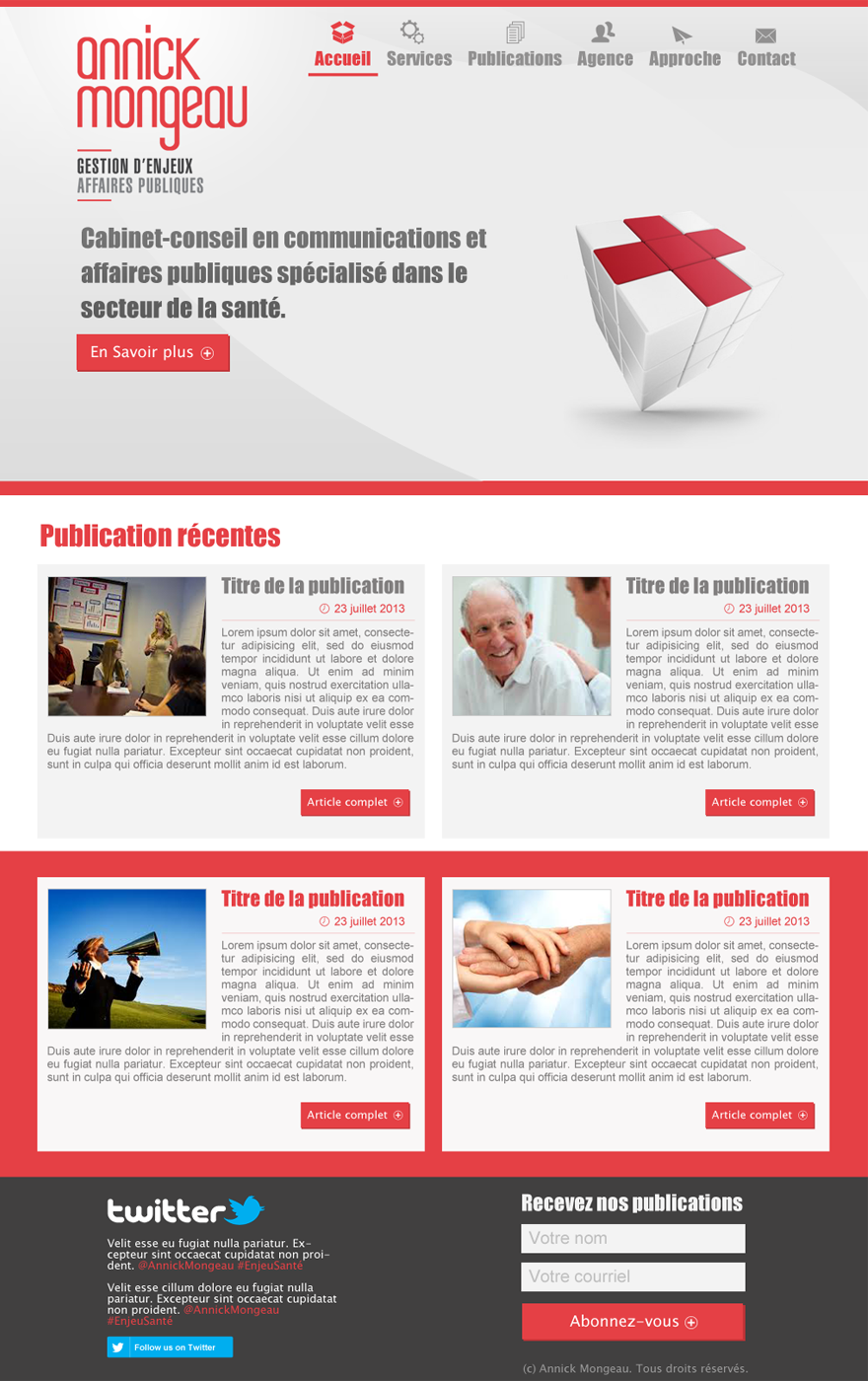 Web-Design von JM für Agence numérique Hoffman | Design #2235925