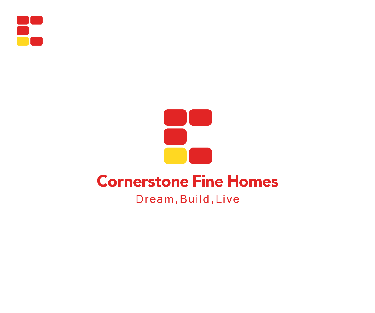 Logo Design by DEZIGN RABBIT for Cornerstone Fine Homes | Design #10335876