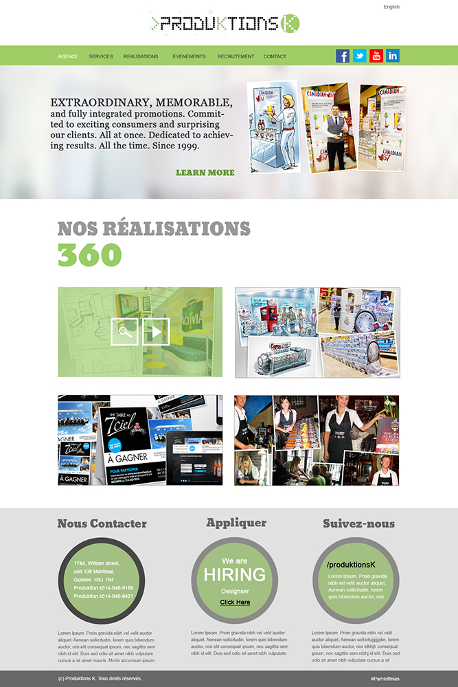Web Design by kecy08 for Agence numérique Hoffman | Design #2212580