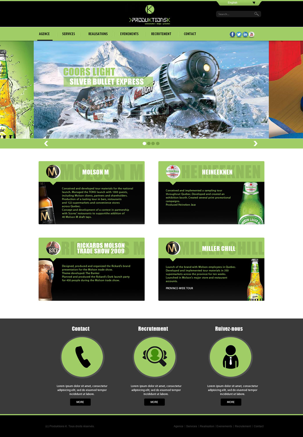 Web Design by Tariq Shamim for Agence numérique Hoffman | Design #2193263