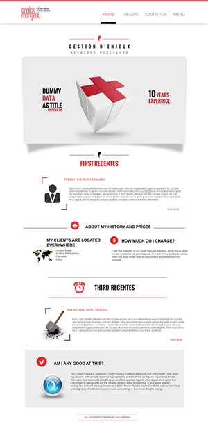 Web-Design von adamhfarid für Agence numérique Hoffman | Design #2203166