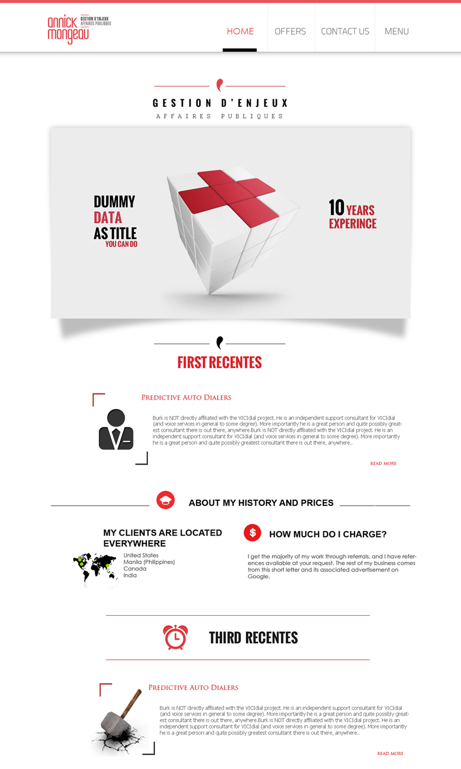 Web Design by adamhfarid for Agence numérique Hoffman | Design #2203181