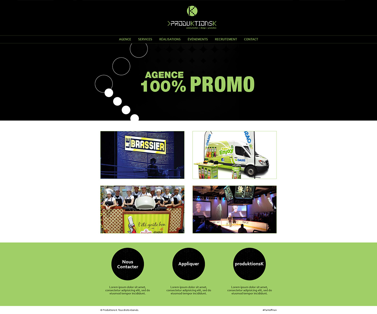 Diseño Web por Art Dreamz para Agence numérique Hoffman | Diseño #2230522