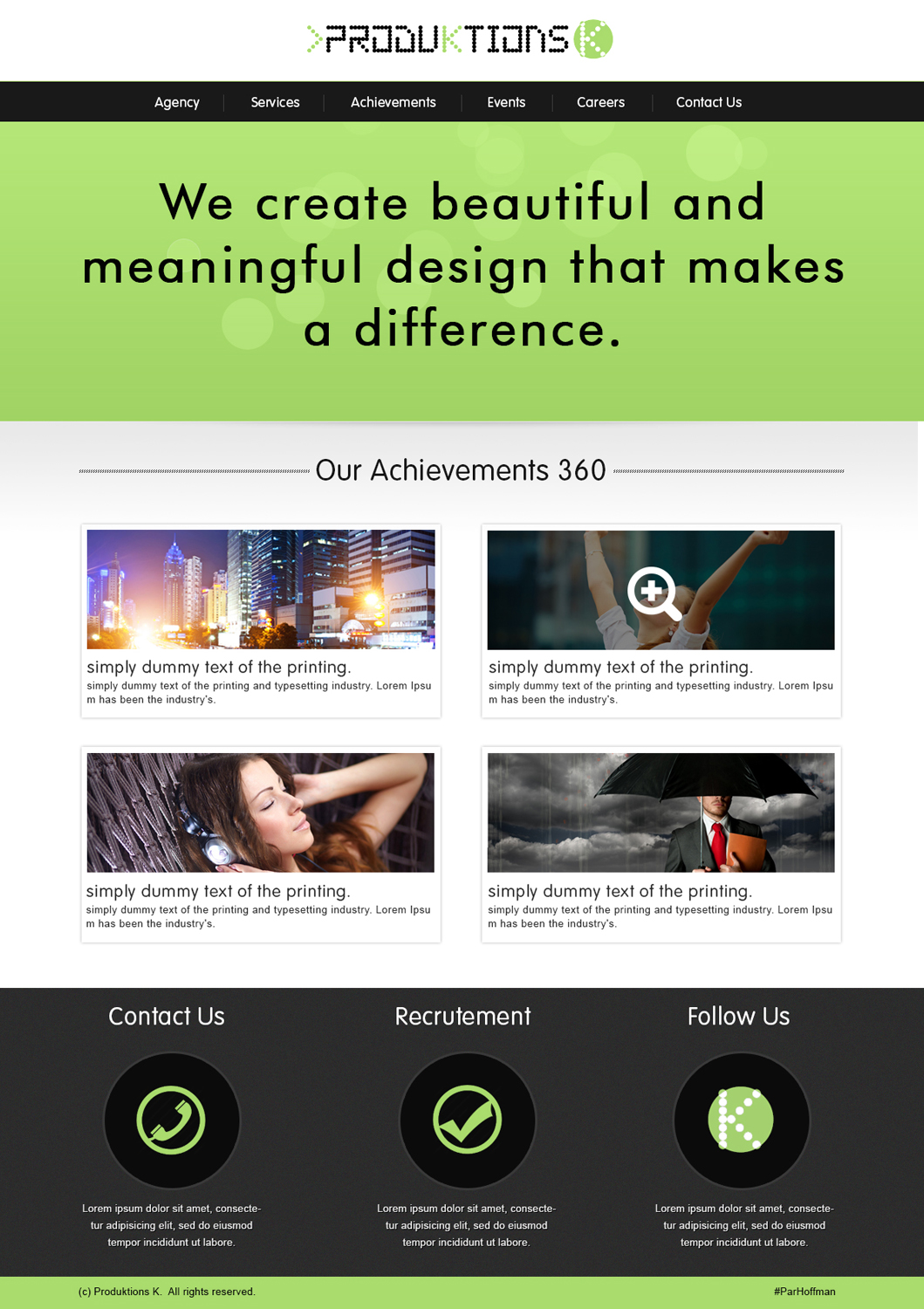 Web Design by webxvision for Agence numérique Hoffman | Design #2188418