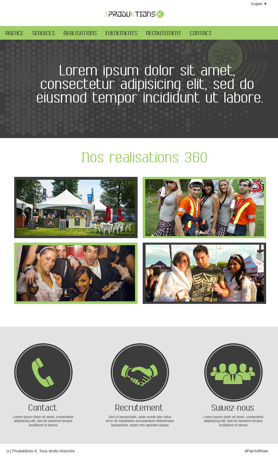 Web Design by jeckx2 for Agence numérique Hoffman | Design #2219839