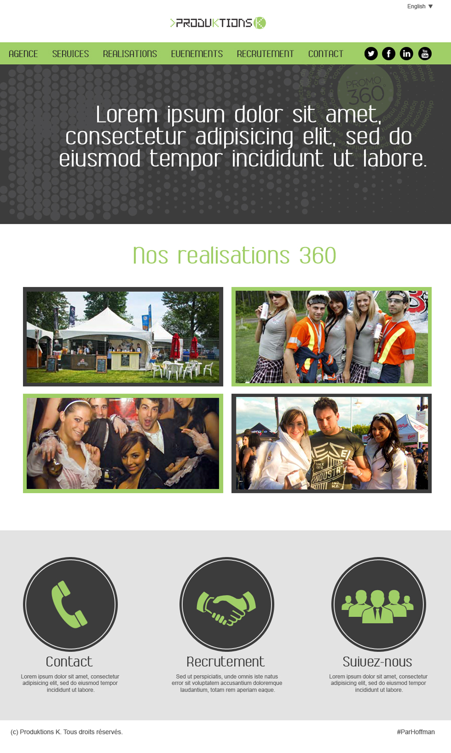 Web Design by jeckx2 for Agence numérique Hoffman | Design #2222378