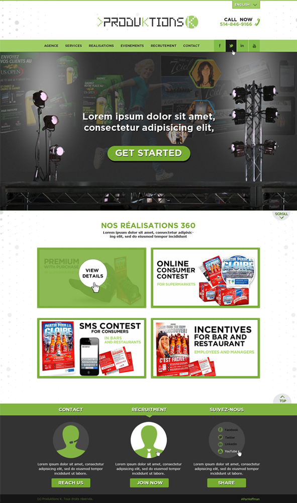 Web-Design von dp für Agence numérique Hoffman | Design #2183991