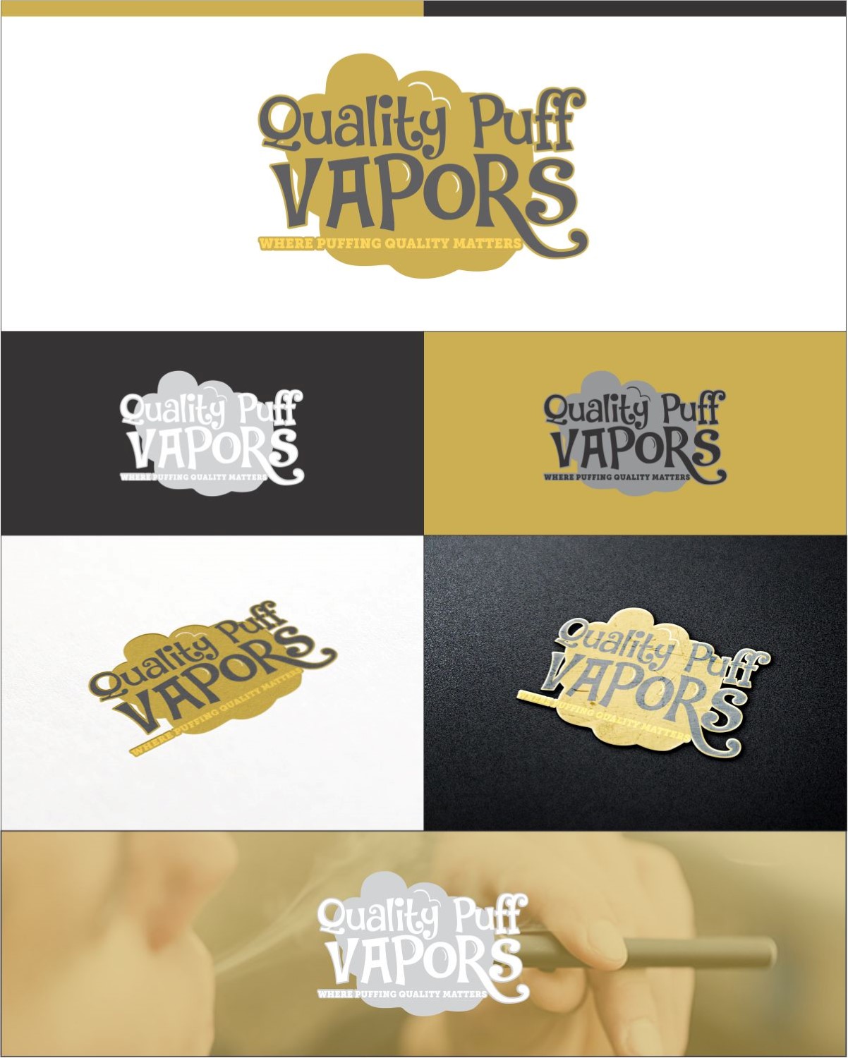 Logo Design by DG for Quality Puff Vapors | Design #10586021