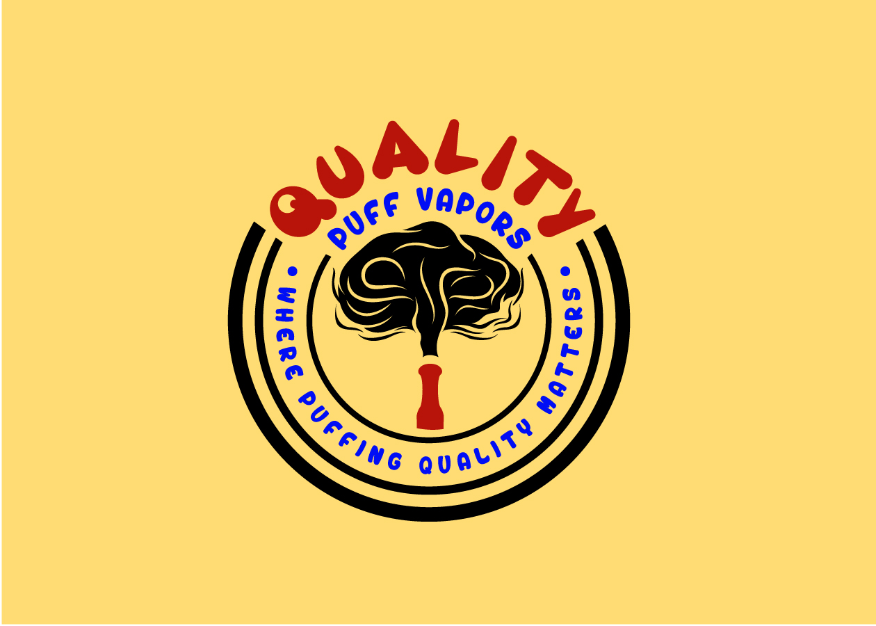 Logo Design by creative.bugs for Quality Puff Vapors | Design #10516615