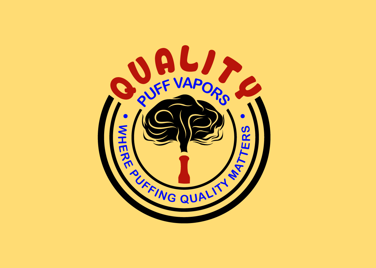 Logo Design by creative.bugs for Quality Puff Vapors | Design #10516616