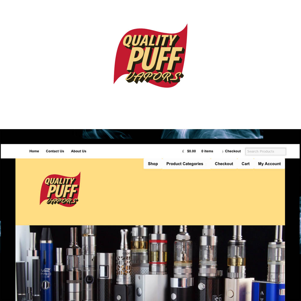 Logo Design by Colourfix for Quality Puff Vapors | Design #10576662