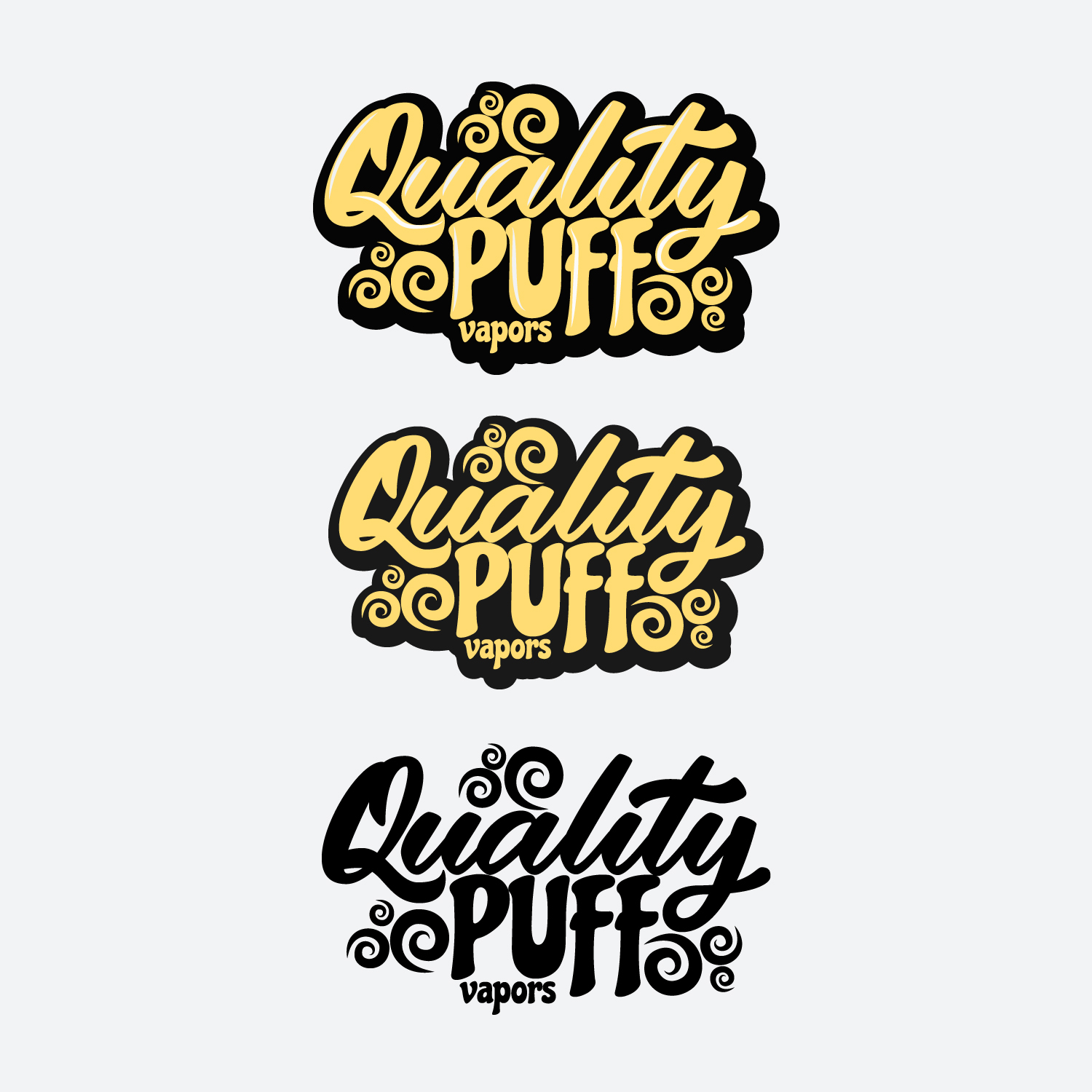 Logo Design by RodSer for Quality Puff Vapors | Design #10539266