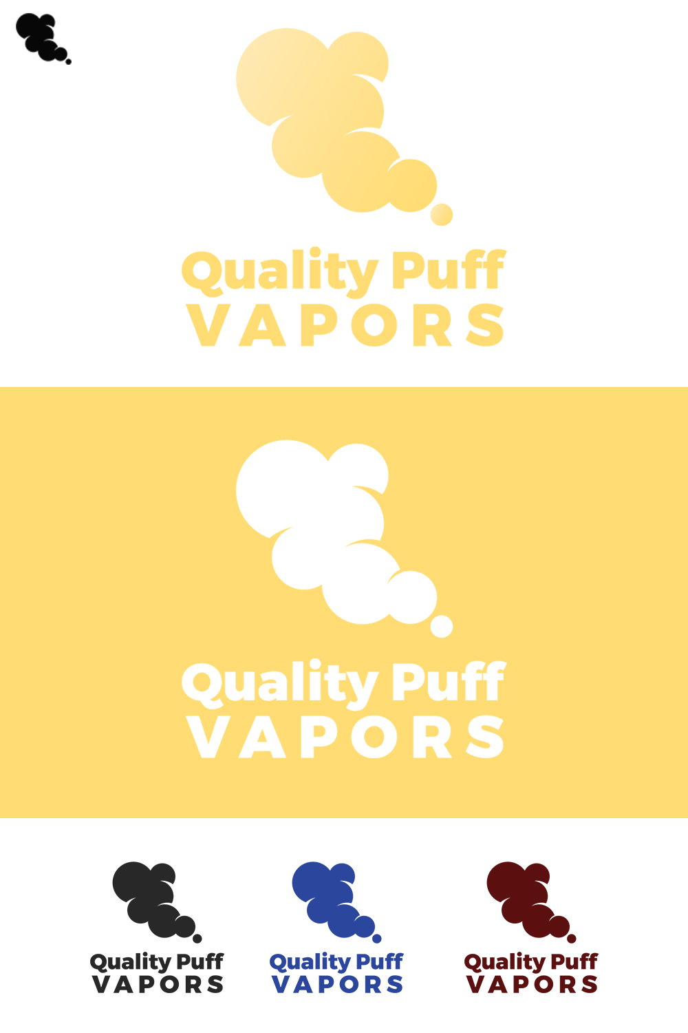 Logo Design by Sen Design for Quality Puff Vapors | Design #10496740