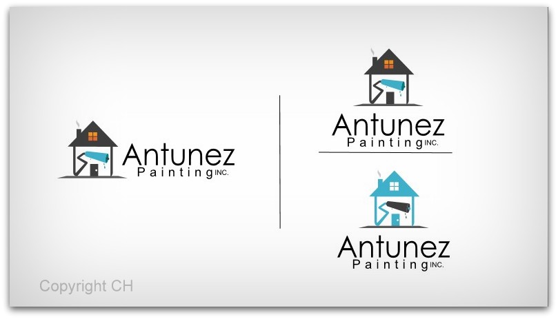 Logo Design by Crowedhell for Antunez Painting INC. | Design #2190539