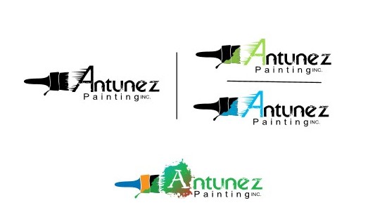 Logo Design by Crowedhell for Antunez Painting INC. | Design #2192177