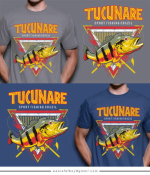 An awesome T-shirt design for Sport Fishing - Peacock Bass | T-Shirt-Design von Fatboy Graphic