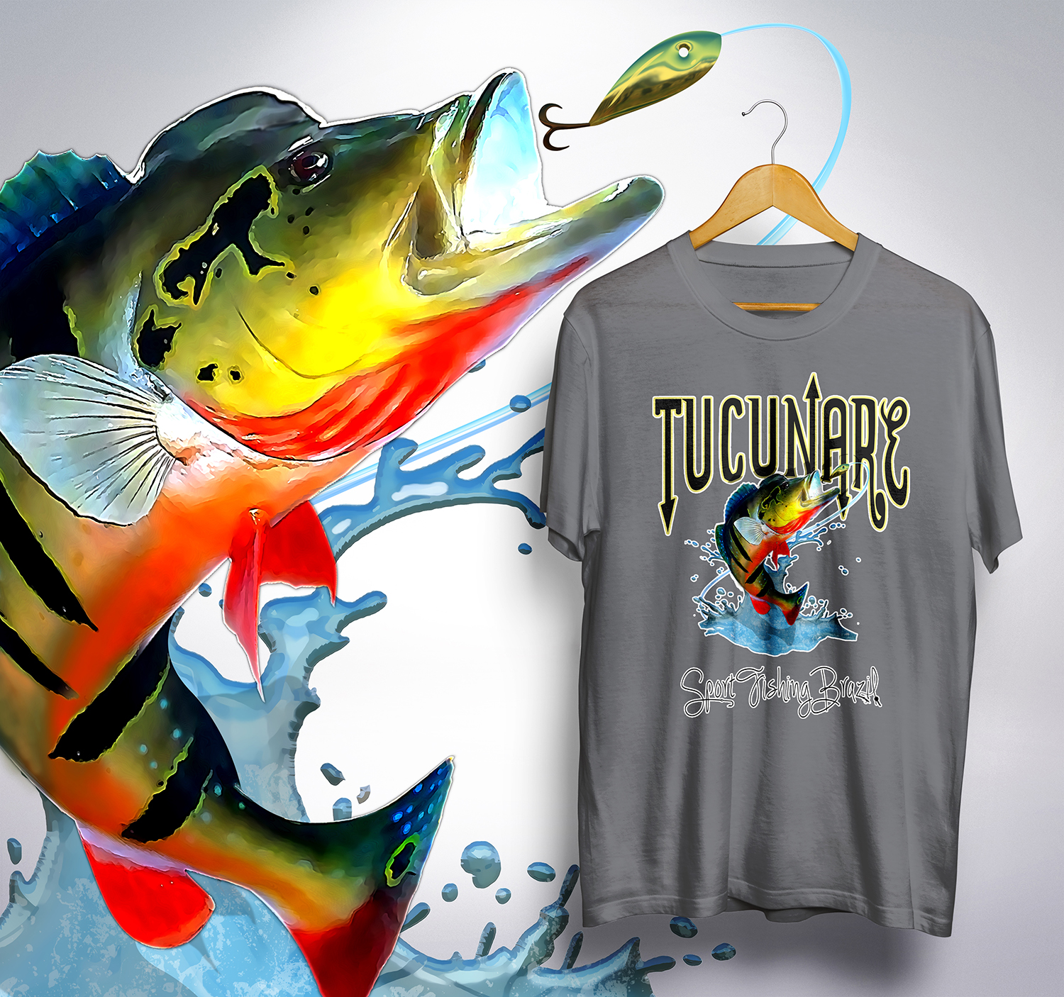 T-shirt Design by Light Hand Design for Piscicultura Chang LTDA | Design #10437433