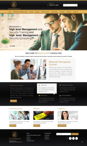 Web Design by pb for MASS SCOPE CONSULTING PTY LTD | Design: #10342111