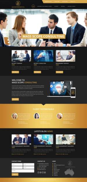 Web Design by pb for MASS SCOPE CONSULTING PTY LTD | Design: #10342112