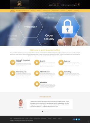 Web Design by pb for MASS SCOPE CONSULTING PTY LTD | Design: #10342114