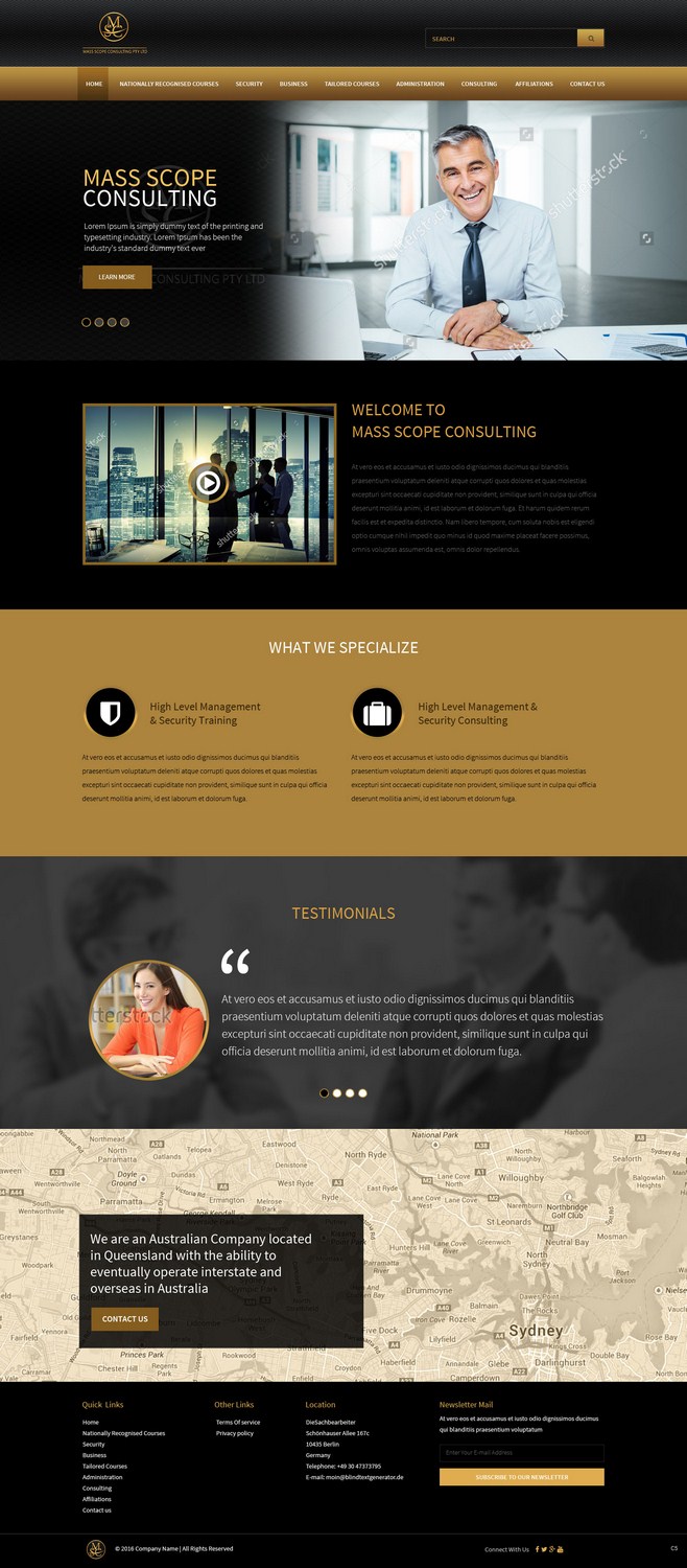 Web Design by pb for MASS SCOPE CONSULTING PTY LTD | Design #10353878