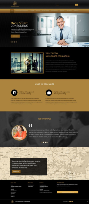 Web Design by pb for MASS SCOPE CONSULTING PTY LTD | Design: #10353878
