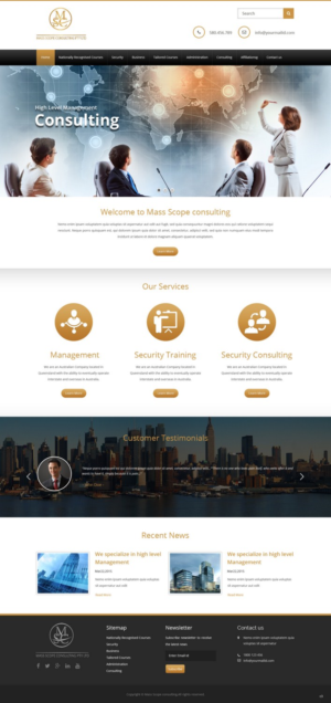 Web Design by pb for MASS SCOPE CONSULTING PTY LTD | Design: #10353880
