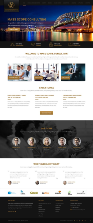 Web Design by pb for MASS SCOPE CONSULTING PTY LTD | Design: #10353881