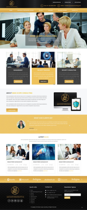Web Design by pb for MASS SCOPE CONSULTING PTY LTD | Design: #10353890
