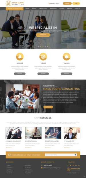 Web Design by pb for MASS SCOPE CONSULTING PTY LTD | Design: #10353891