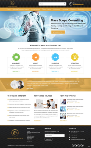 Web Design by pb for MASS SCOPE CONSULTING PTY LTD | Design: #10353894