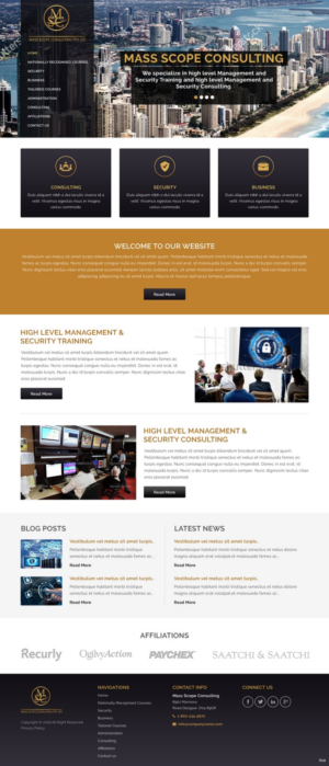 Web Design by pb for MASS SCOPE CONSULTING PTY LTD | Design: #10358732