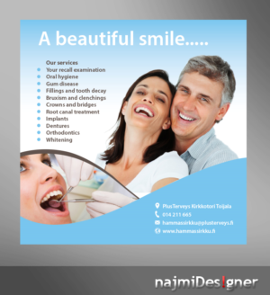 Werbe-Design von  Najmi für PlusTerveys Hammassirkku | Design: #10512045