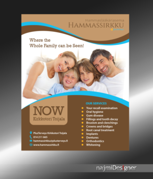 Werbe-Design von  Najmi für PlusTerveys Hammassirkku | Design: #10549296