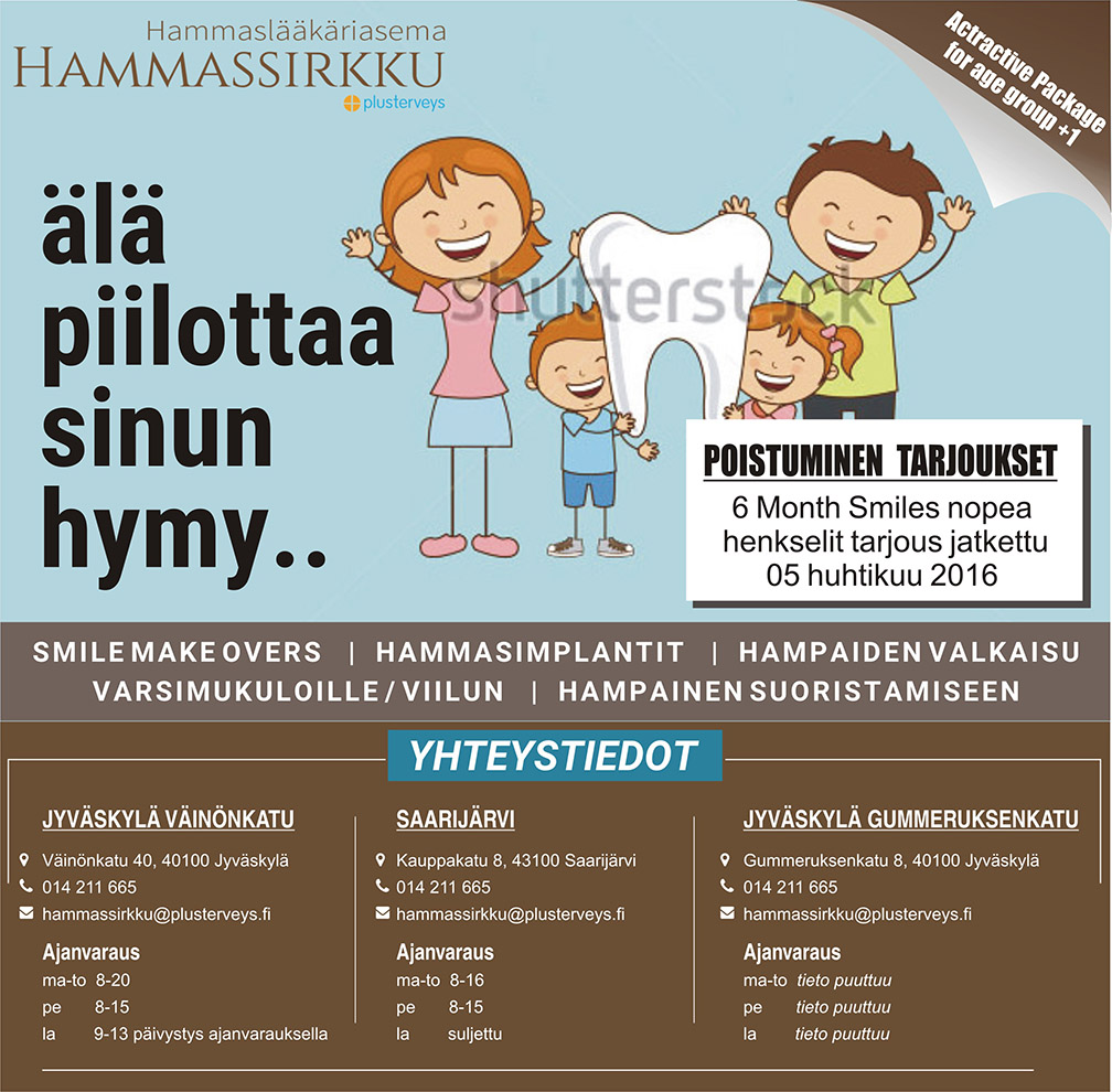 Advertisement Design by CREATIVE DESIGN for PlusTerveys Hammassirkku | Design #10392681