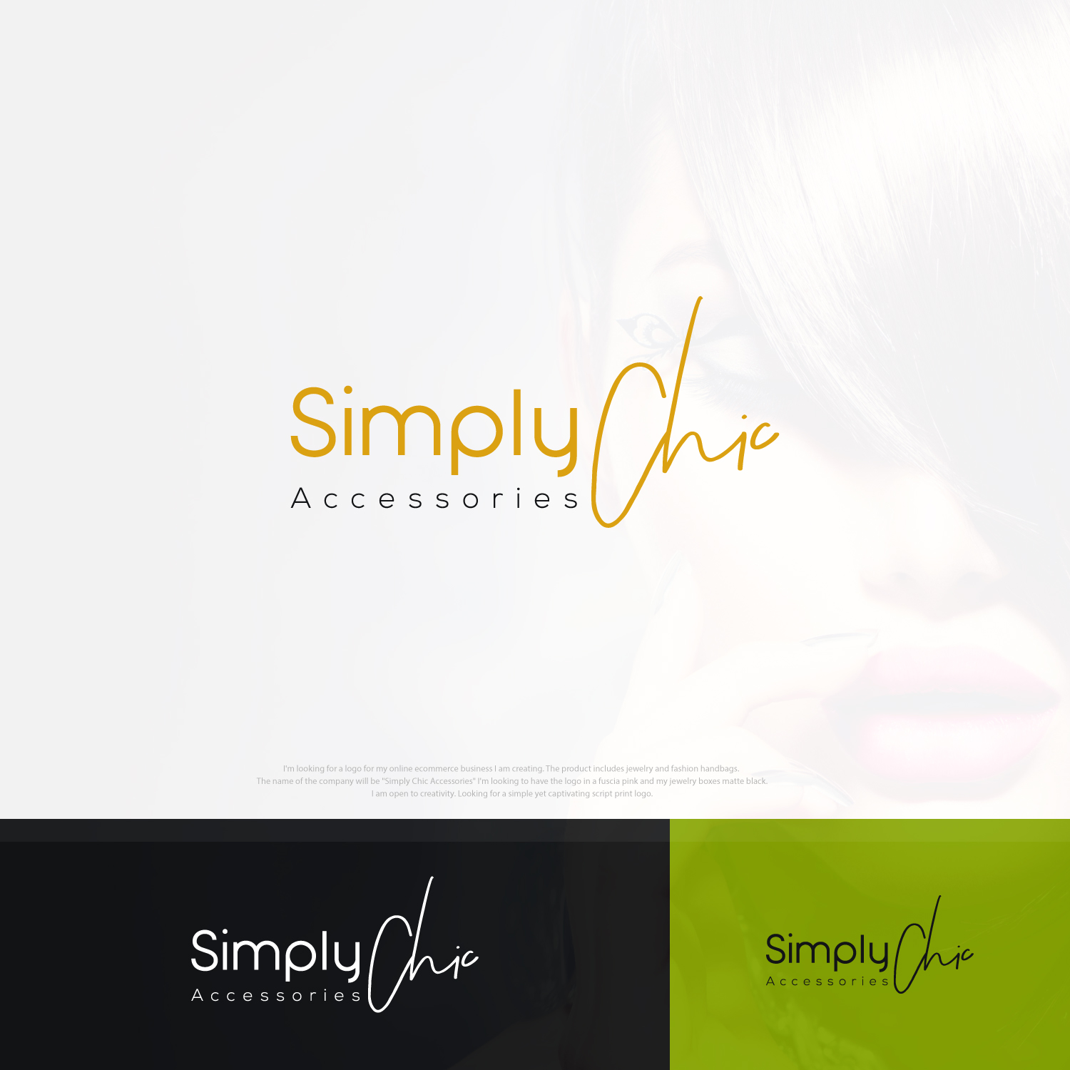 Logo Design by Kingdom Vision for Simply Chic Accessories | Design #11715161