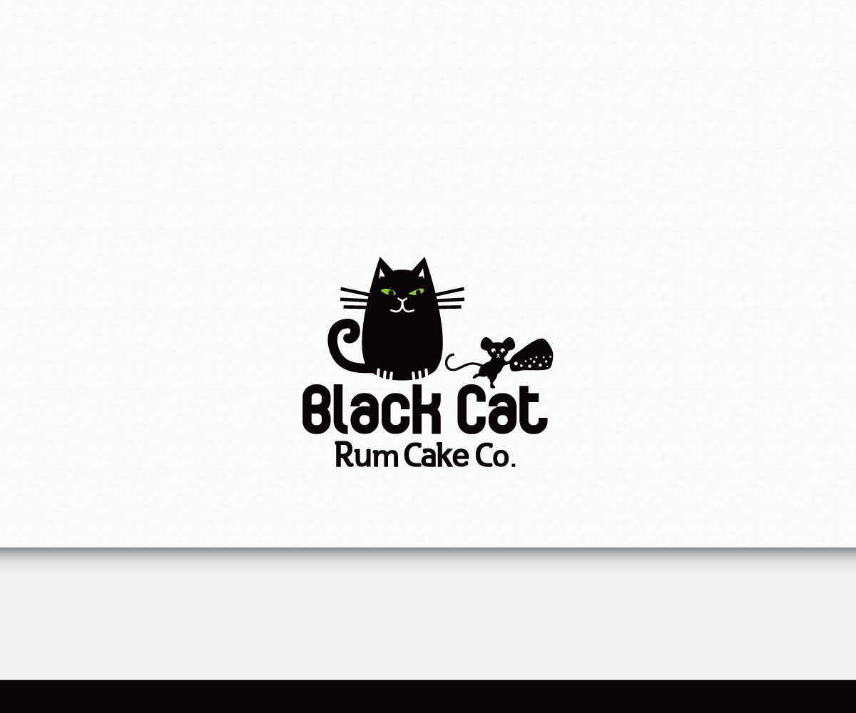 Logo-Design von AD-X für Black Cat Rum Cake Co. | Design #10369489