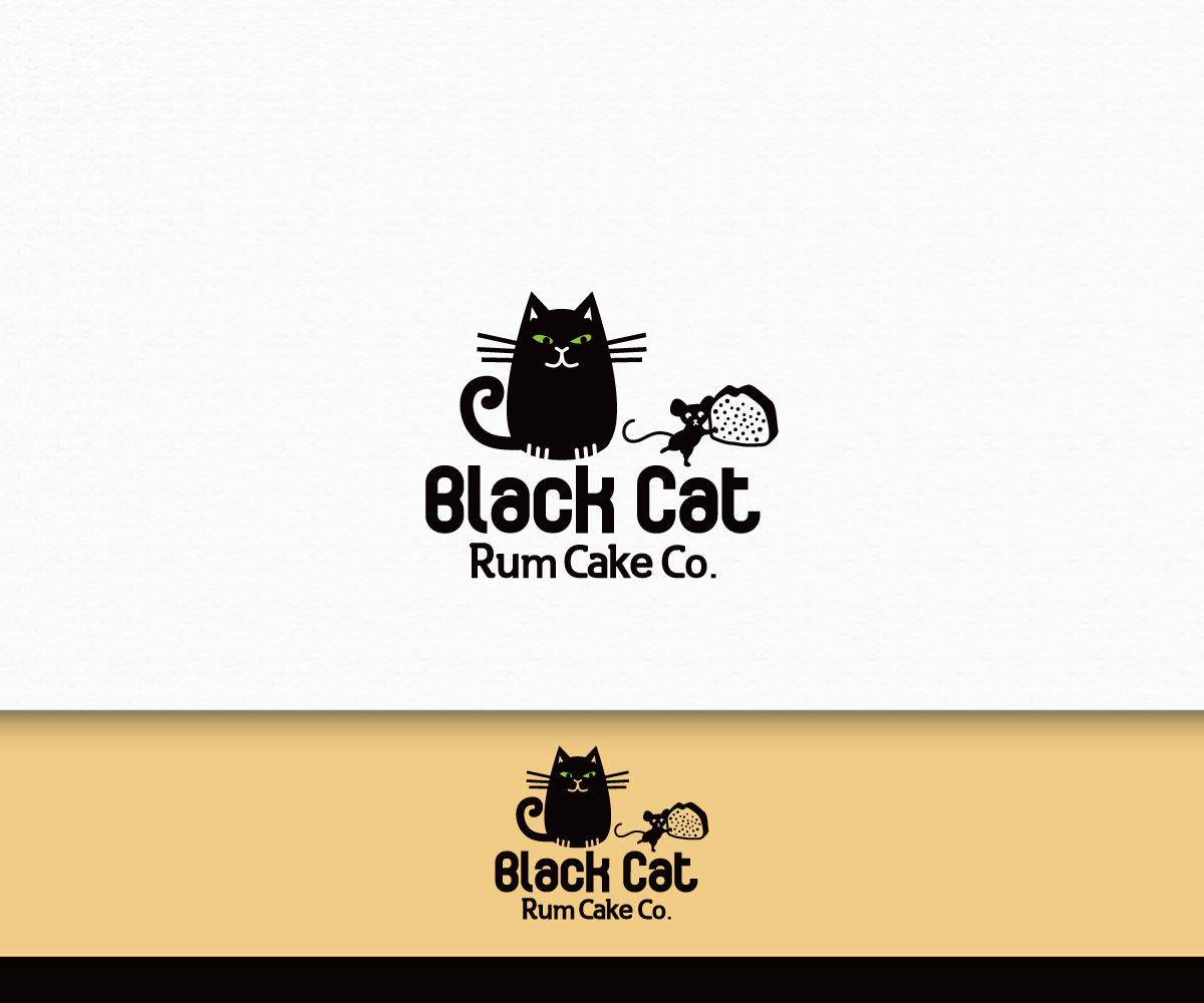 Logo-Design von AD-X für Black Cat Rum Cake Co. | Design #10388332